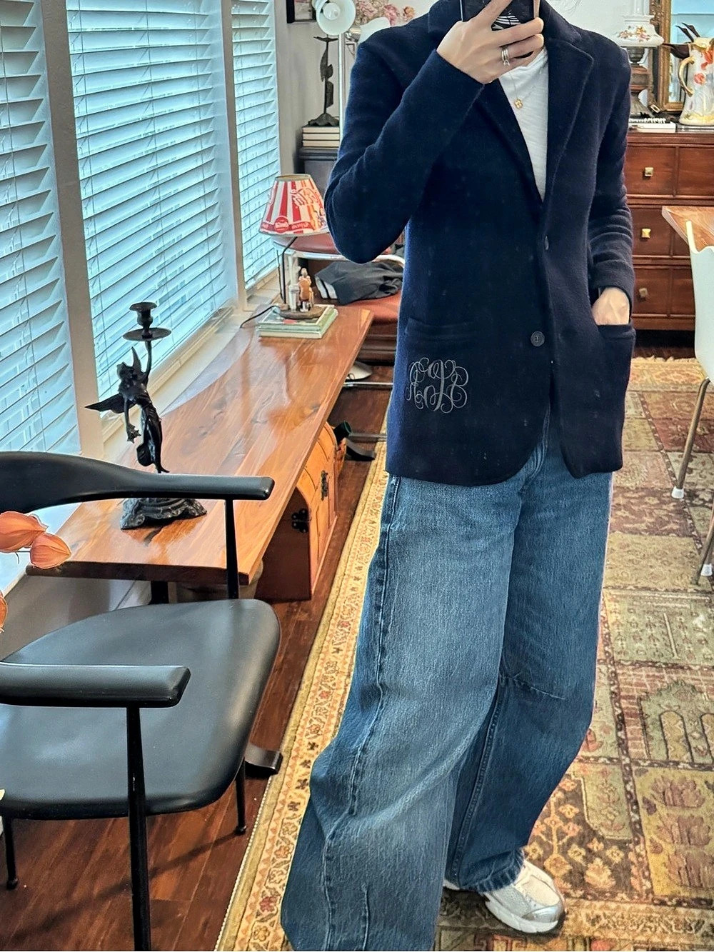 J.Crew Sweater Blazer Navy Blue Size XS